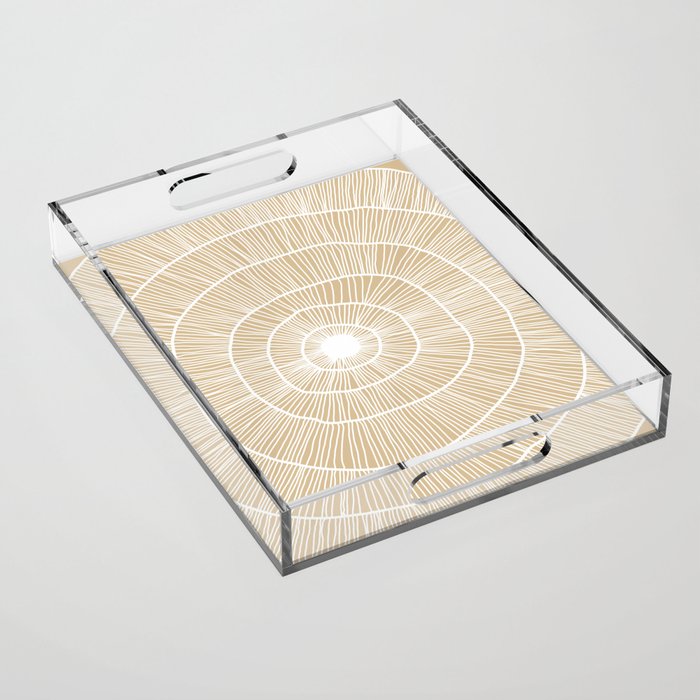 Dreamcatcher - tan Acrylic Tray Gallery Image 1