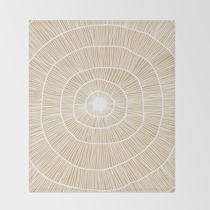 Dreamcatcher - tan Throw Blanket Gallery Image 2