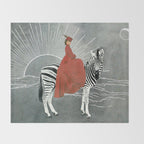 My zebra and I Throw Blanket Gallery Image 2