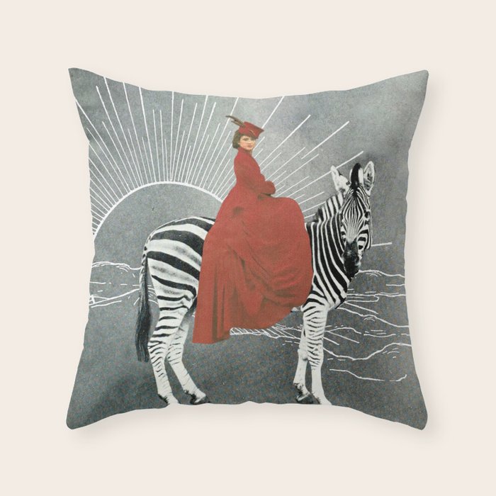 My zebra and I Throw Pillow Gallery Image 6