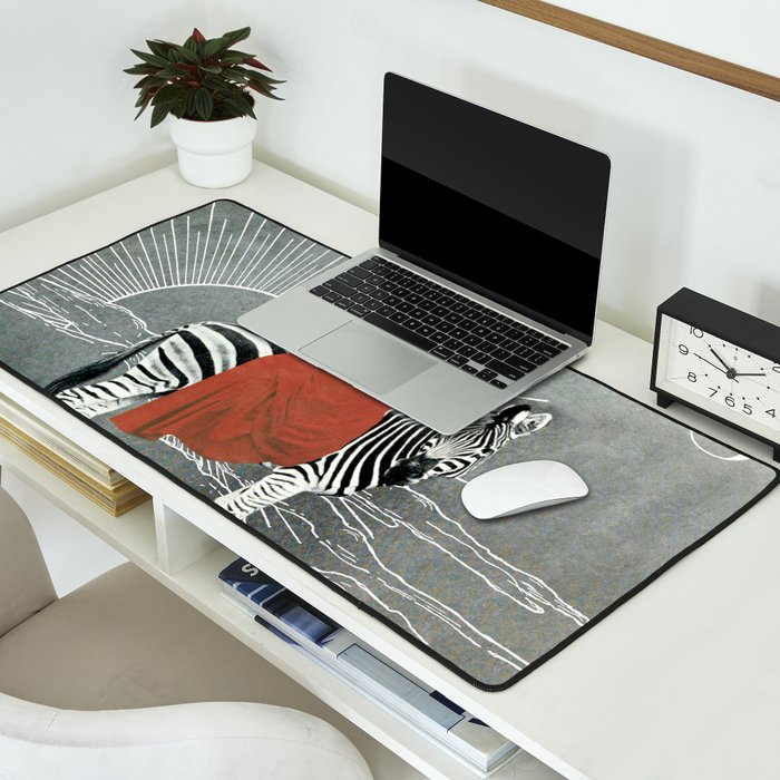 My zebra and I Desk Mat Gallery Image 2