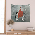 My zebra and I Wall Tapestry Gallery Image 2