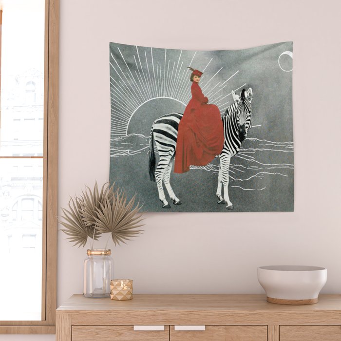 My zebra and I Wall Tapestry Gallery Image 2