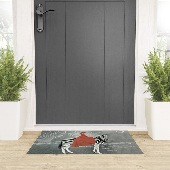 My zebra and I Welcome Mat Gallery Image 3