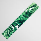 Tropical State of Mind | Watercolor Palm Banana Leaves Painting | Botanical Jungle Bohemian Plants Table Runner Gallery Image 3