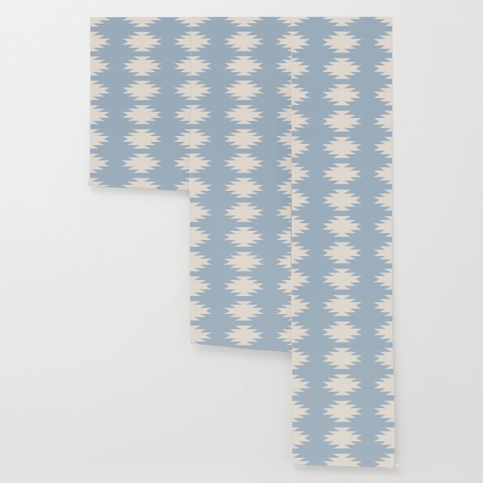 Geometric Southwestern Minimalism - Soft Sky Blue Wallpaper Gallery Image 3