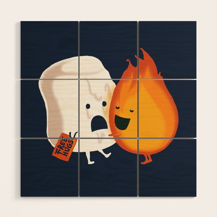 Friendly Fire Wood Wall Art Gallery Image 1