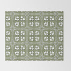 Leafy Meadow 2 Throw Blanket Gallery Image 2