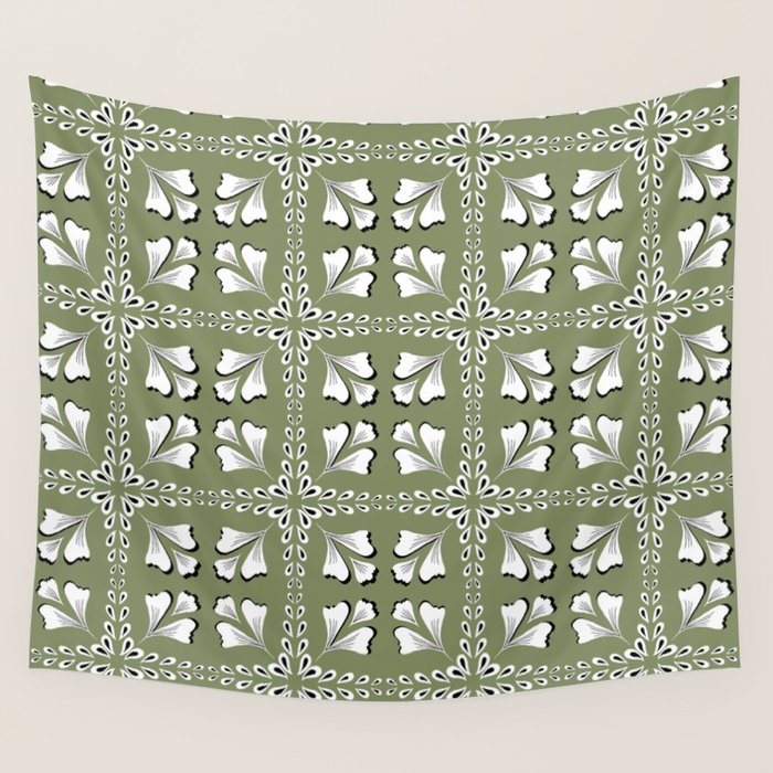 Leafy Meadow 2 Wall Tapestry Gallery Image 4