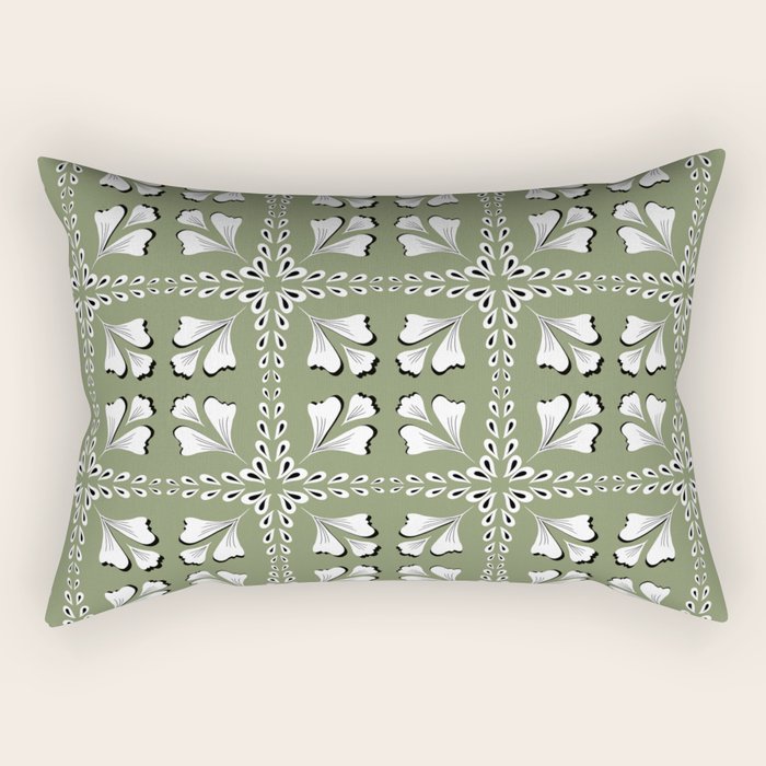 Leafy Meadow 2 Rectangular Pillow Gallery Image 1