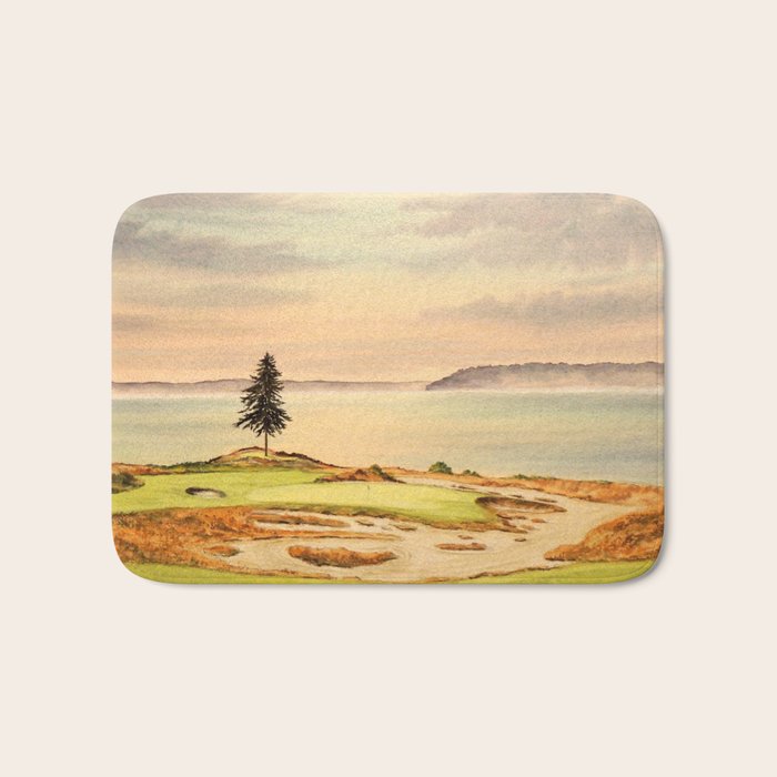 Chambers Bay Golf Course 15th Hole Bath Mat Gallery Image 1