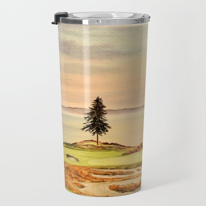 Chambers Bay Golf Course 15th Hole Travel Mug Gallery Image 3