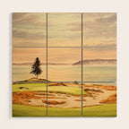 Chambers Bay Golf Course 15th Hole Wood Wall Art Gallery Image 1