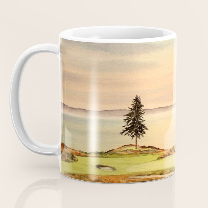 Chambers Bay Golf Course 15th Hole Coffee Mug Gallery Image 3