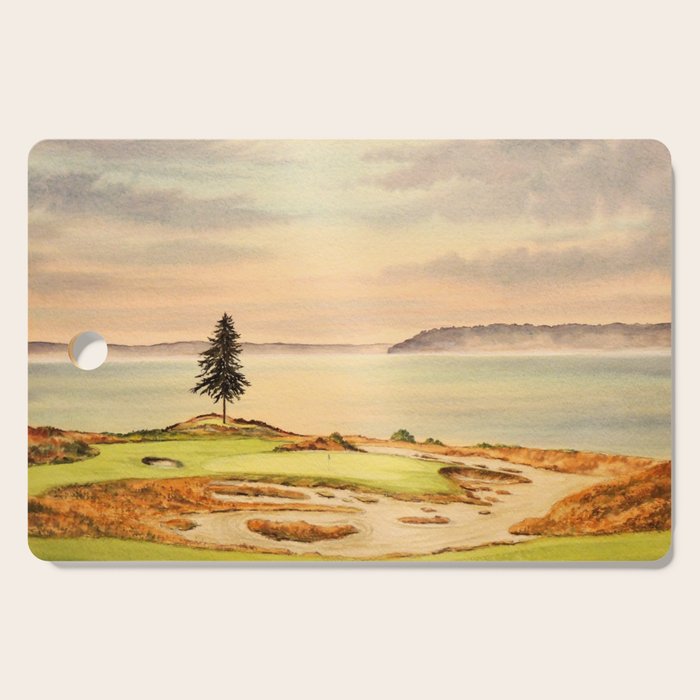 Chambers Bay Golf Course 15th Hole Cutting Board Gallery Image 1