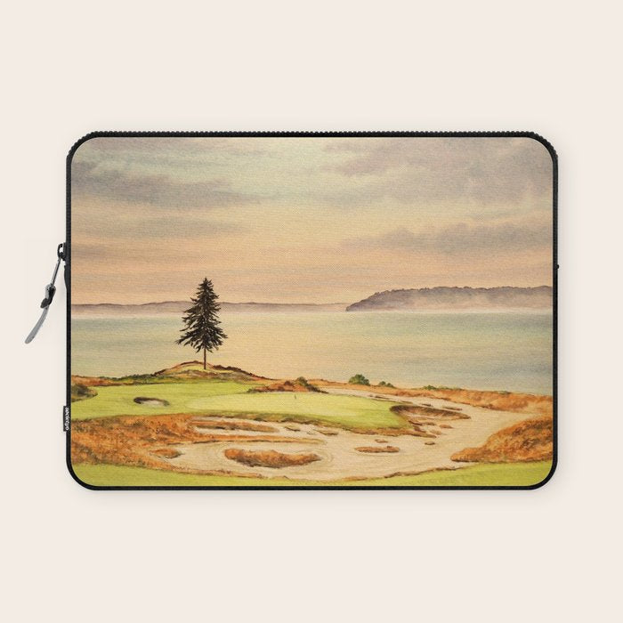 Chambers Bay Golf Course 15th Hole Laptop Sleeve Gallery Image 1