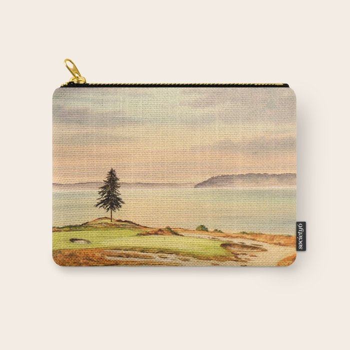 Chambers Bay Golf Course 15th Hole Carry All Pouch Gallery Image 1