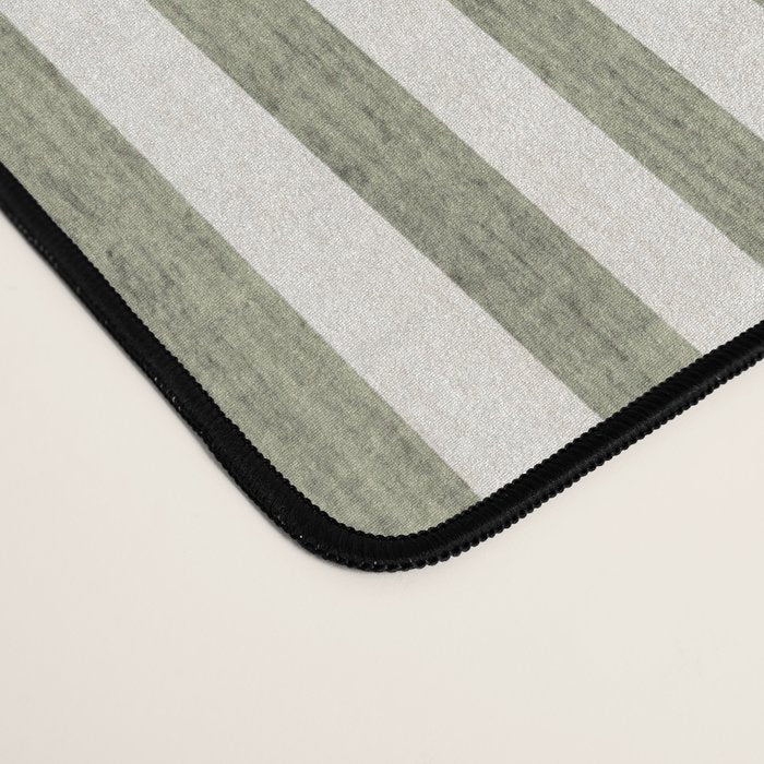 Neutral Green Lines Modern Minimalism Desk Mat Gallery Image 4