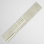 Neutral Green Lines Modern Minimalism Table Runner Gallery Image 3