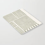 Neutral Green Lines Modern Minimalism Notebook Gallery Image 2