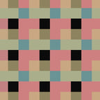 Geometric Trend in Pink Green and Black Coffee Mug Gallery Image 2