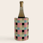 Geometric Trend in Pink Green and Black Wine Chiller Gallery Image 3