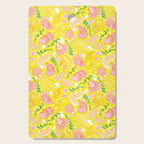 Coastal Oysters on the Beach in Lemon Yellow & Peach Cutting Board Gallery Image 1