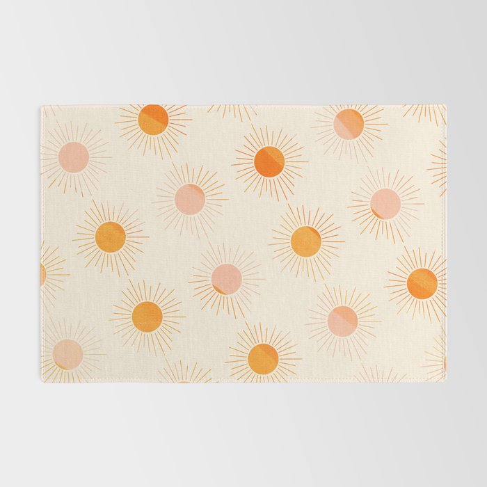 Sherbet Sunnies | Boho Sun Pattern Rug Gallery Image 2