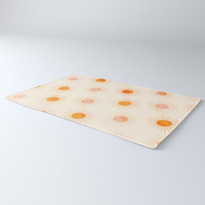 Sherbet Sunnies | Boho Sun Pattern Rug Gallery Image 3
