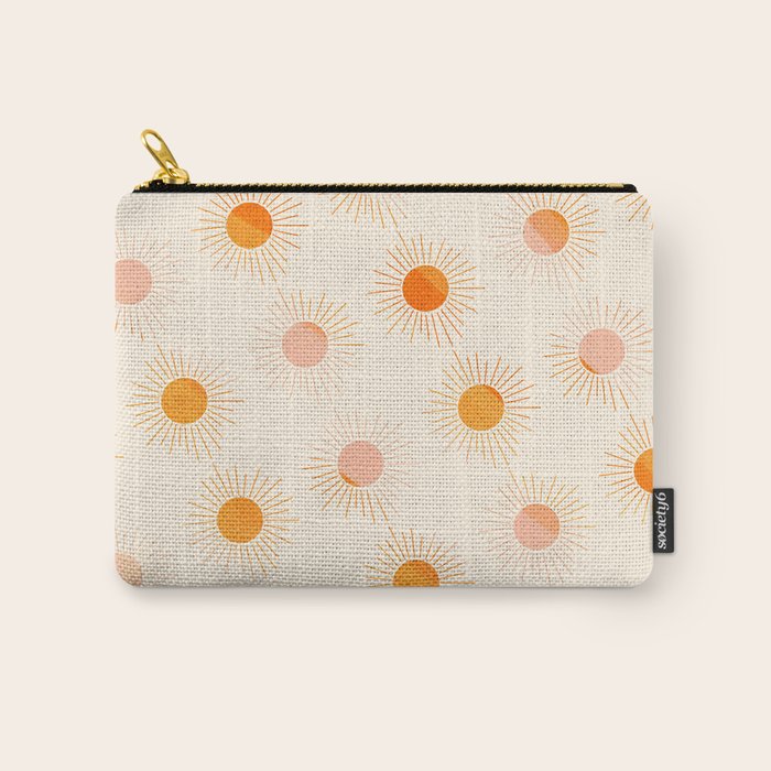 Sherbet Sunnies | Boho Sun Pattern Carry All Pouch Gallery Image 1