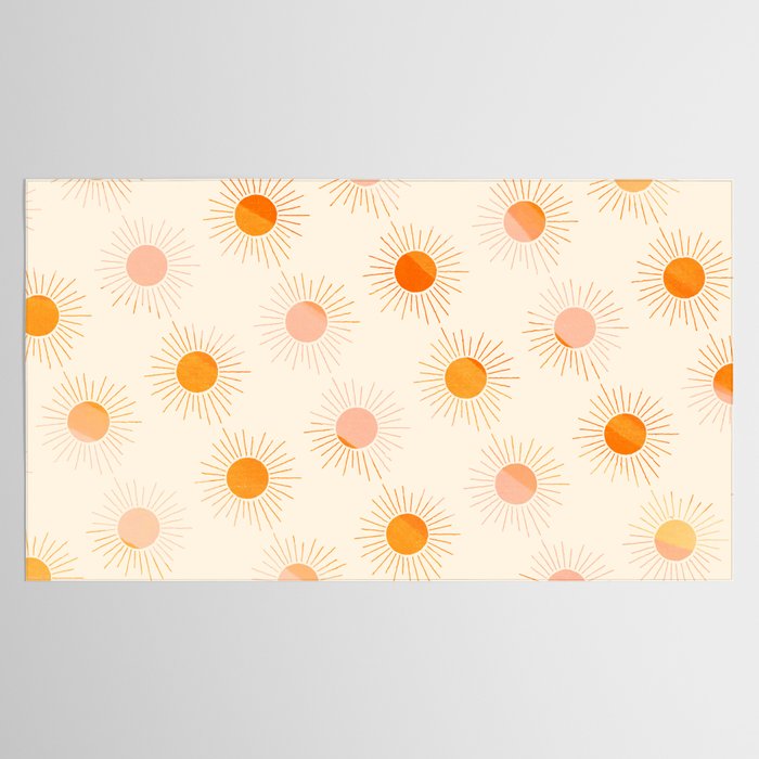 Sherbet Sunnies | Boho Sun Pattern Tablecloth Gallery Image 2