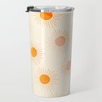 Sherbet Sunnies | Boho Sun Pattern Travel Mug Gallery Image 3