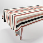 Classic Stripes XI - Neutral Pink Tablecloth Gallery Image 1