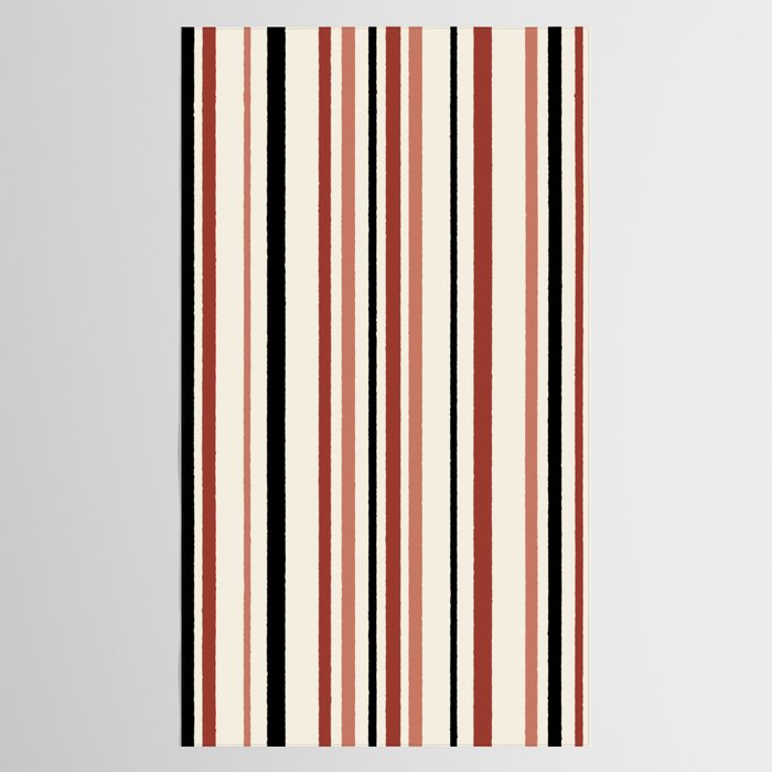 Classic Stripes XI - Neutral Pink Tablecloth Gallery Image 2