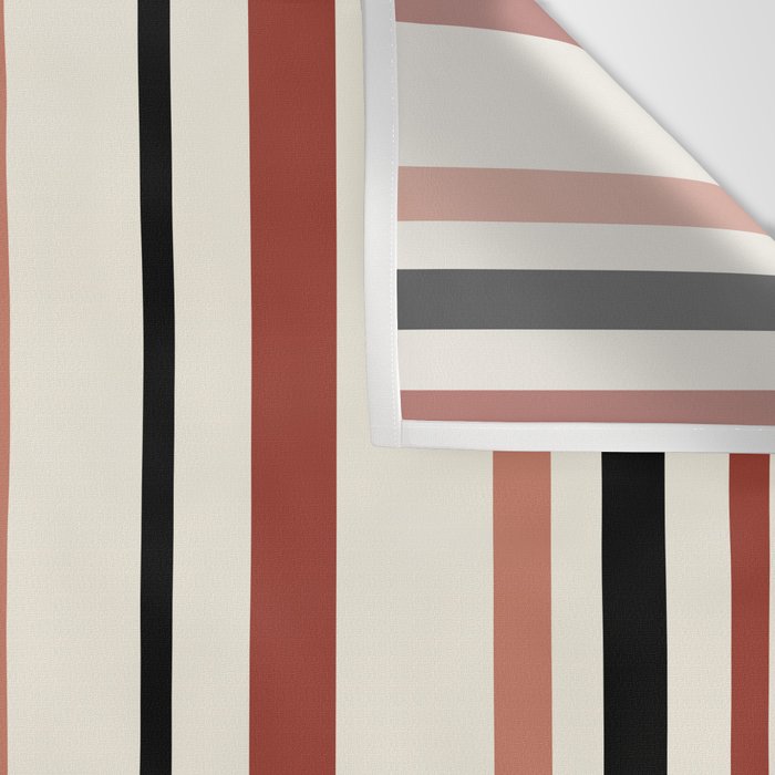 Classic Stripes XI - Neutral Pink Wall Tapestry Gallery Image 3