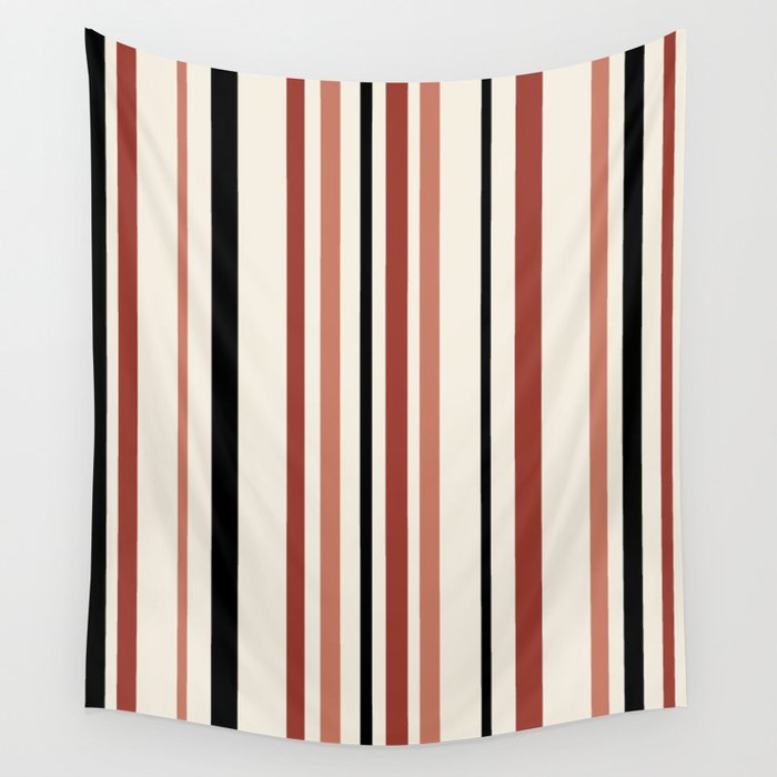 Classic Stripes XI - Neutral Pink Wall Tapestry Gallery Image 4