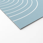 Minimal Line Curvature XCVII Sky Blue Welcome Mat Gallery Image 2
