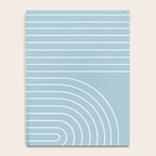 Minimal Line Curvature XCVII Sky Blue Notebook Gallery Image 4