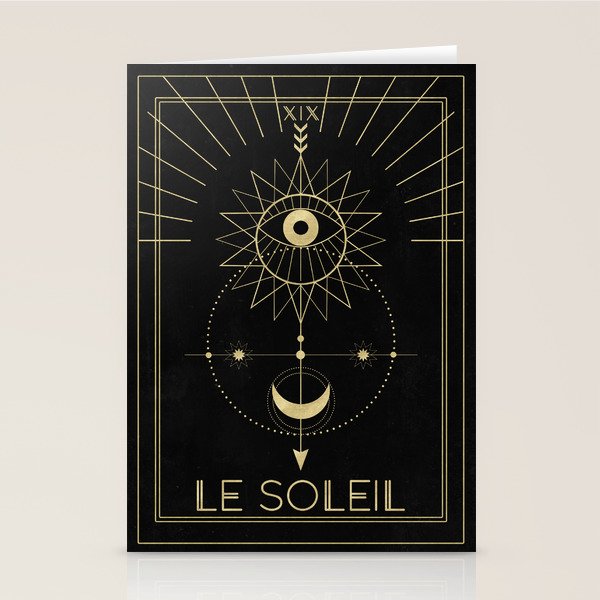 Le Soleil or The Sun Tarot Stationery Card Gallery Image 1