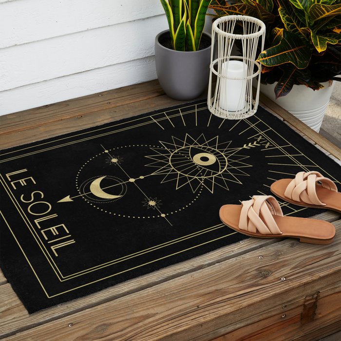 Le Soleil or The Sun Tarot Outdoor Rug Gallery Image 2