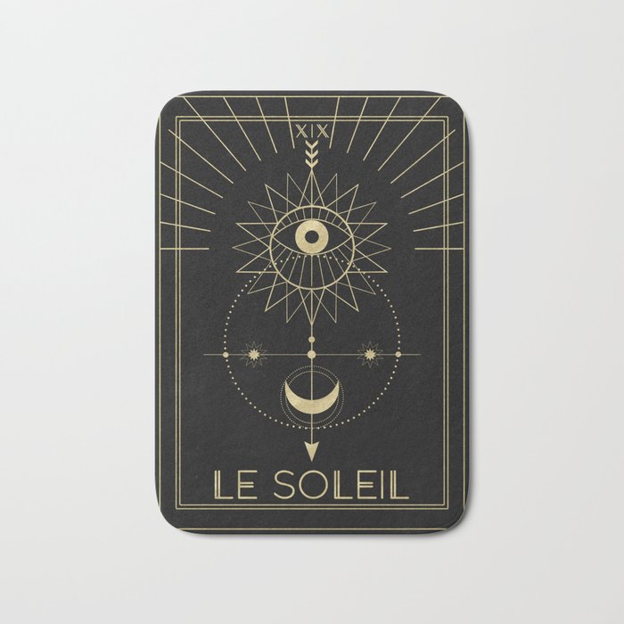 Le Soleil or The Sun Tarot Bath Mat Gallery Image 1
