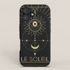Le Soleil or The Sun Tarot iPhone Case Gallery Image 1