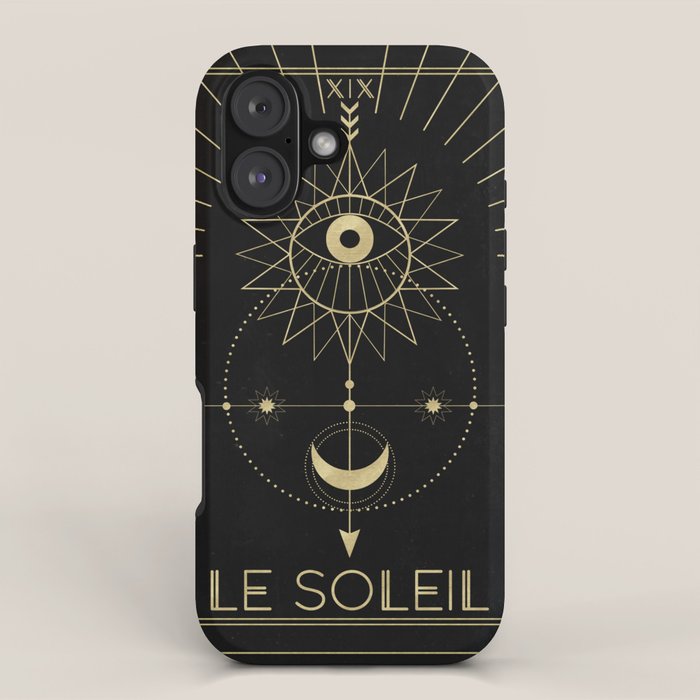 Le Soleil or The Sun Tarot iPhone Case Gallery Image 1