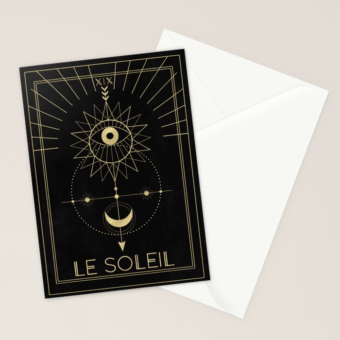 Le Soleil or The Sun Tarot Stationery Card Gallery Image 2