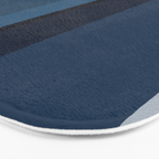 Modern Blue, Blue Painting, Blue Ombre Bath Mat Gallery Image 3