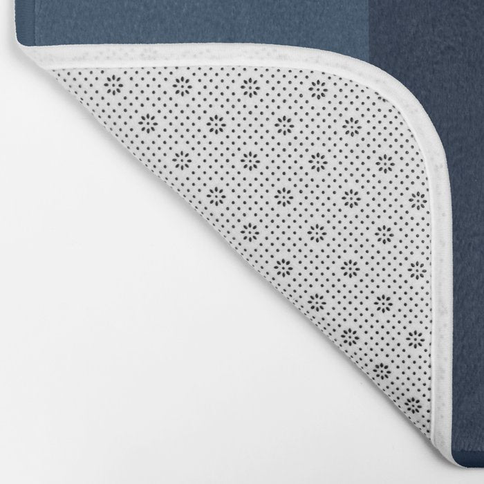 Modern Blue, Blue Painting, Blue Ombre Bath Mat Gallery Image 2