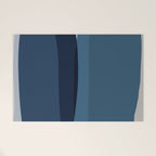 Modern Blue, Blue Painting, Blue Ombre Welcome Mat Gallery Image 1
