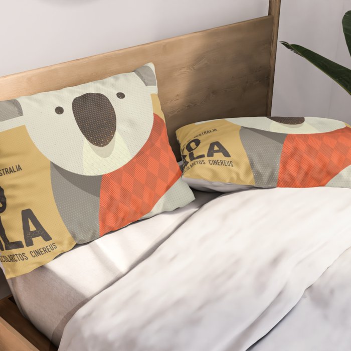 Hello Koala Pillow Sham Gallery Image 2