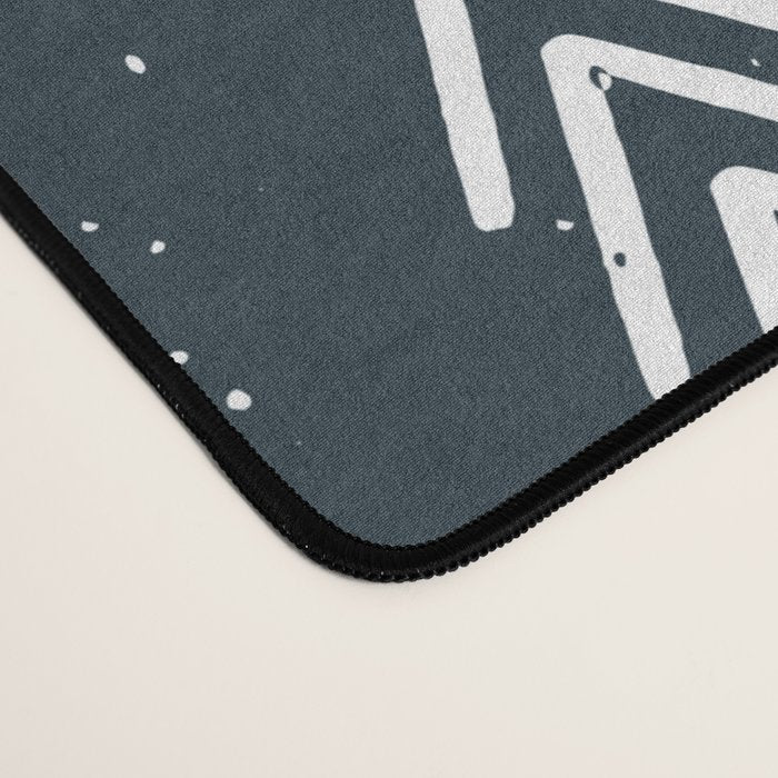 Pine Trees . Navy Desk Mat Gallery Image 4