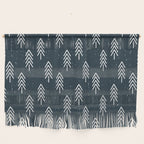 Pine Trees . Navy Wall Hanging Gallery Image 1